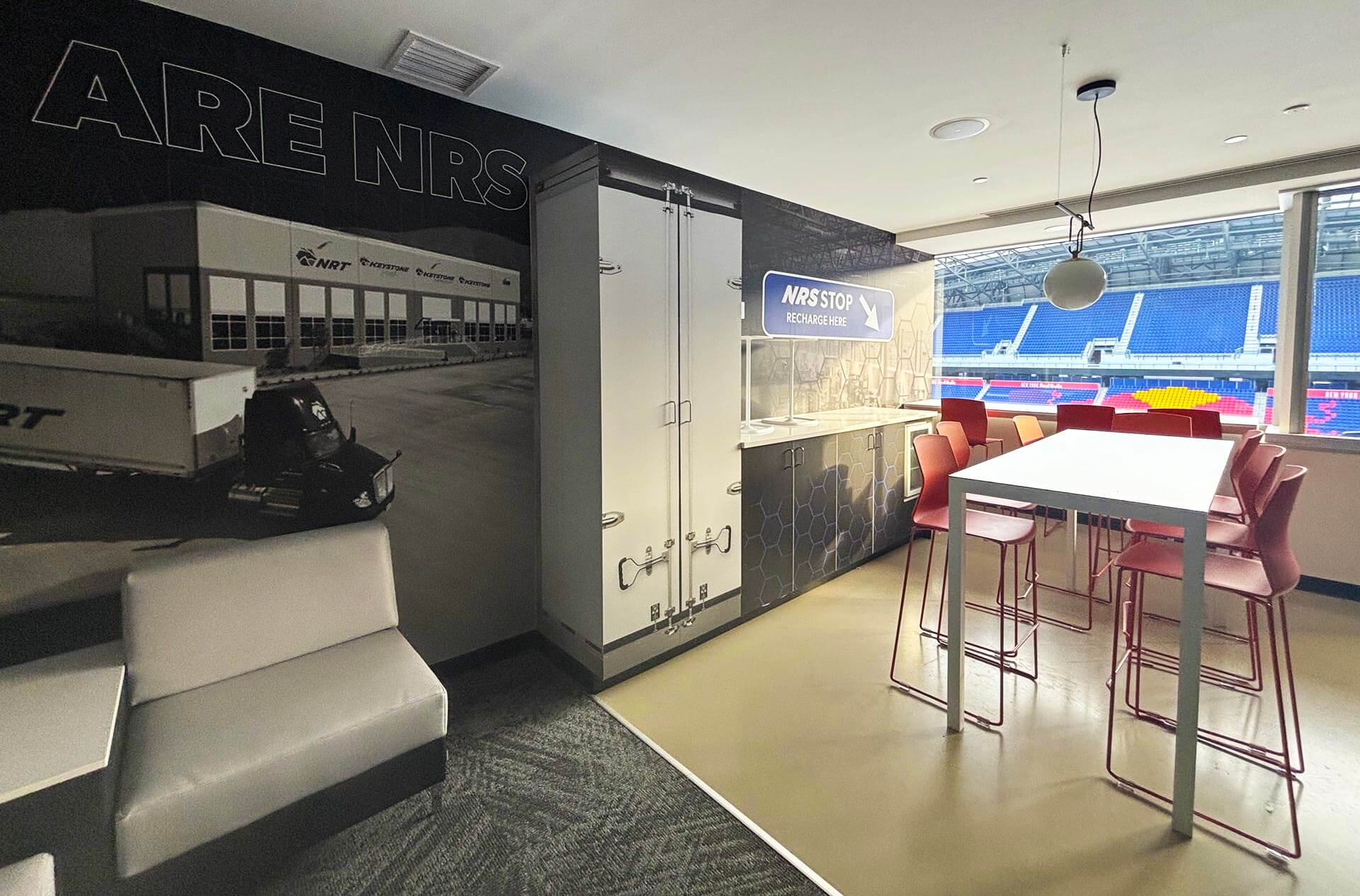 NRS Stadium Suite Branding