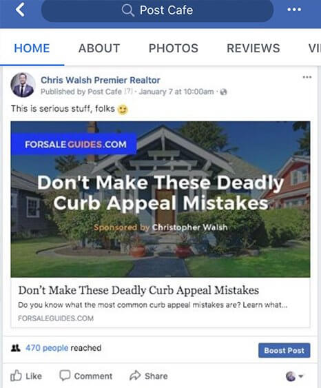 Post Cafe Social Media